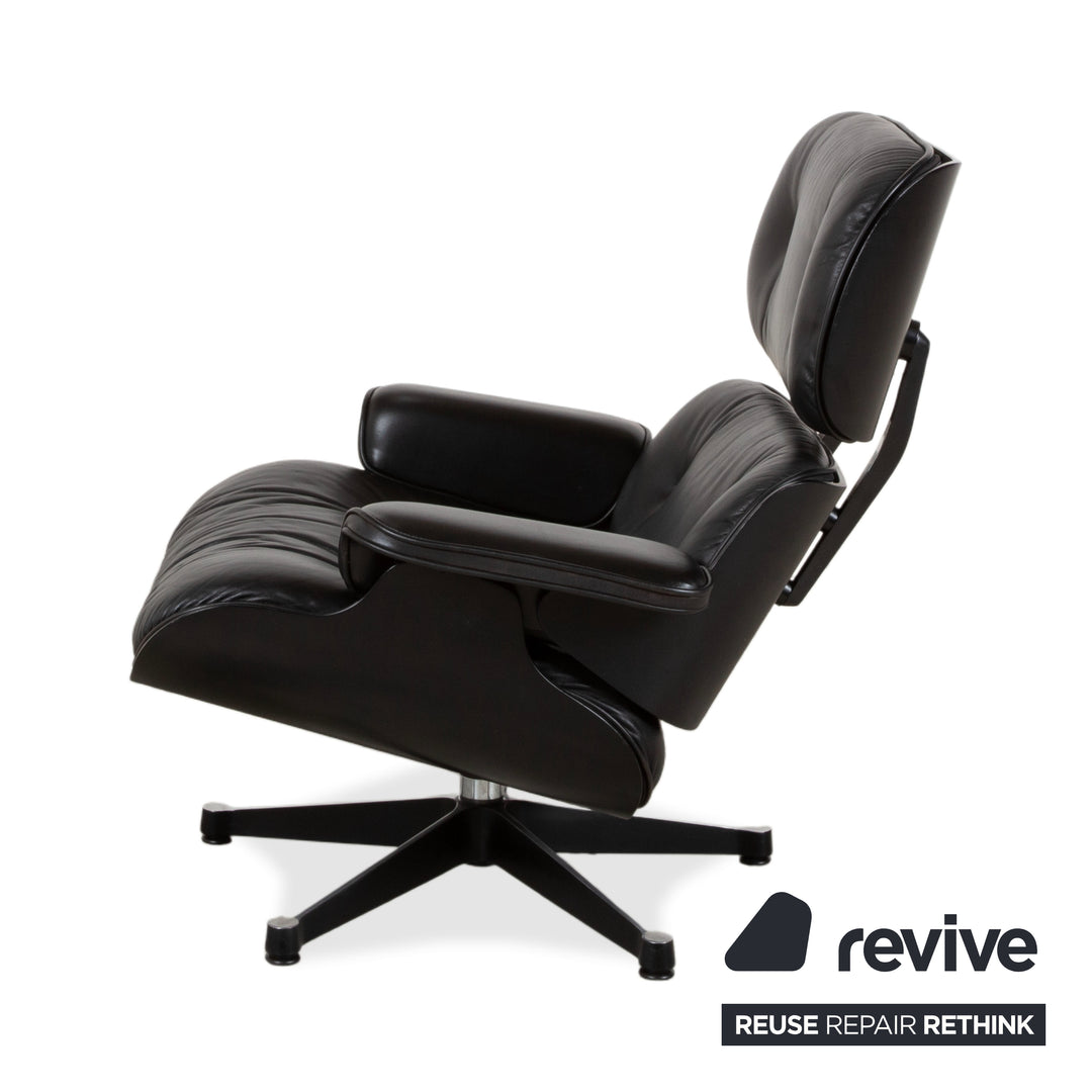 Vitra Eames Lounge Chair Leder Sessel Holz Schwarz