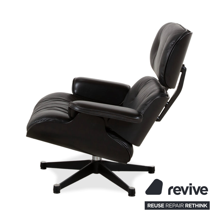 Vitra Eames Lounge Chair Leder Sessel Holz Schwarz