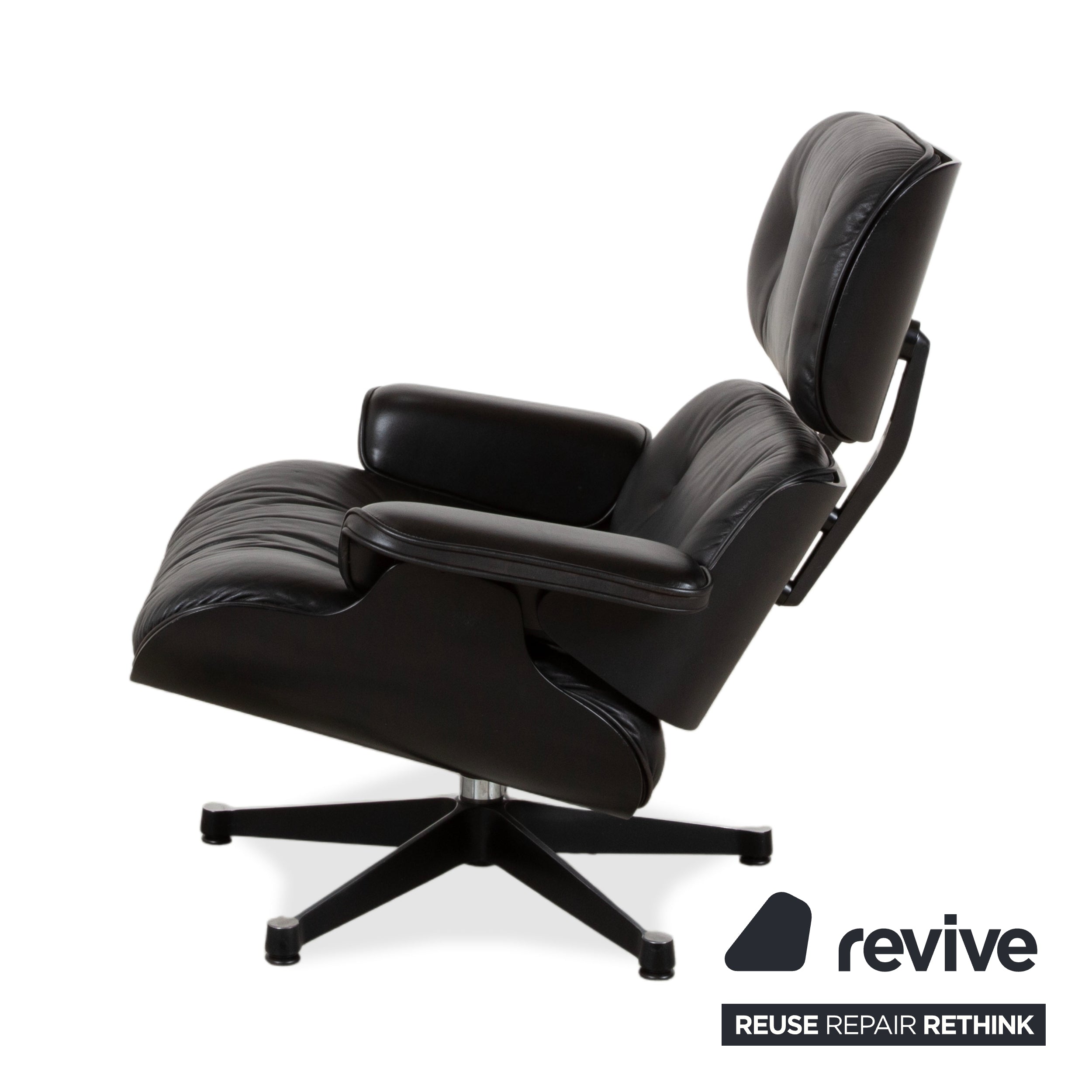Vitra Eames Lounge Chair Cuir Fauteuil Bois Noir