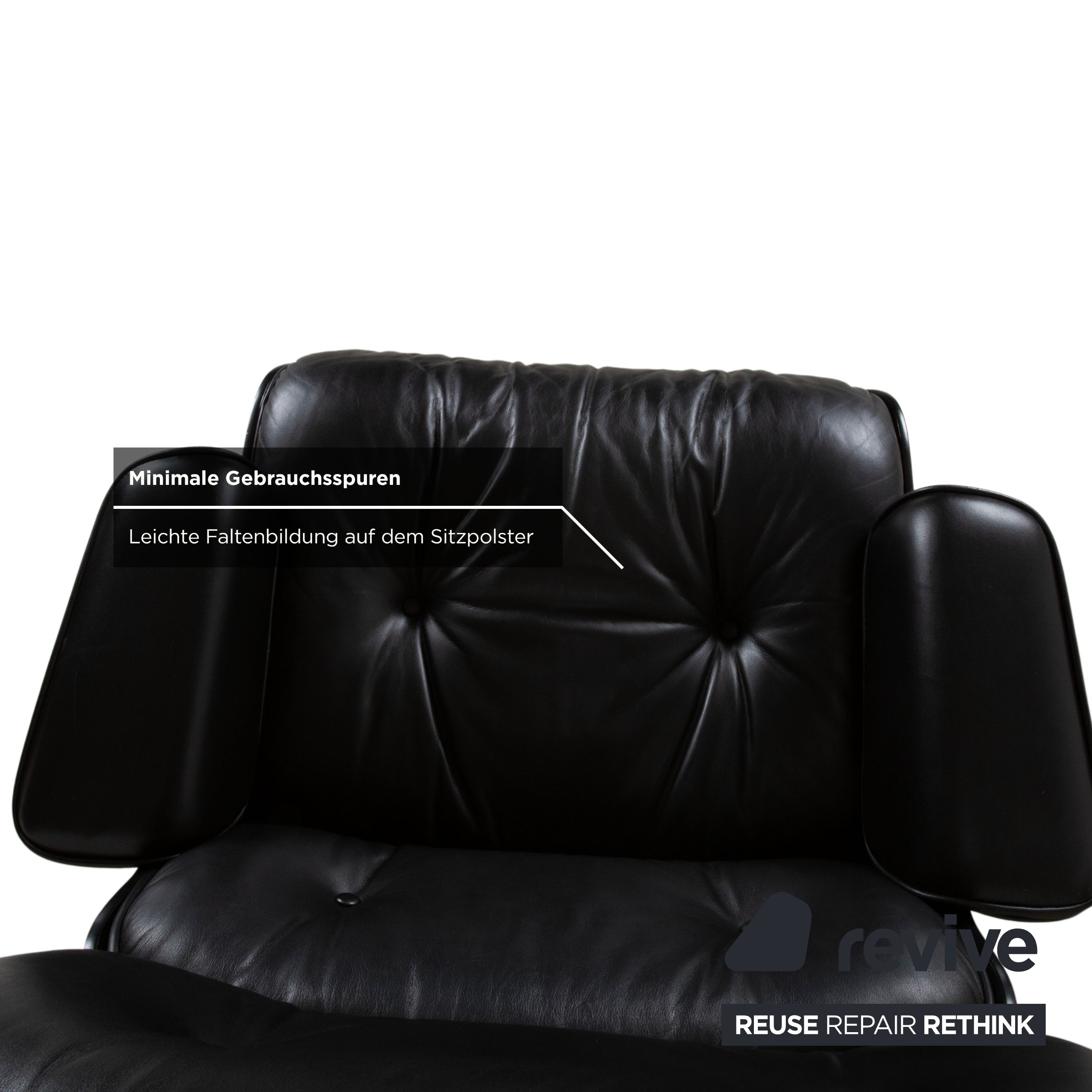 Vitra Eames Lounge Chair Cuir Fauteuil Bois Noir