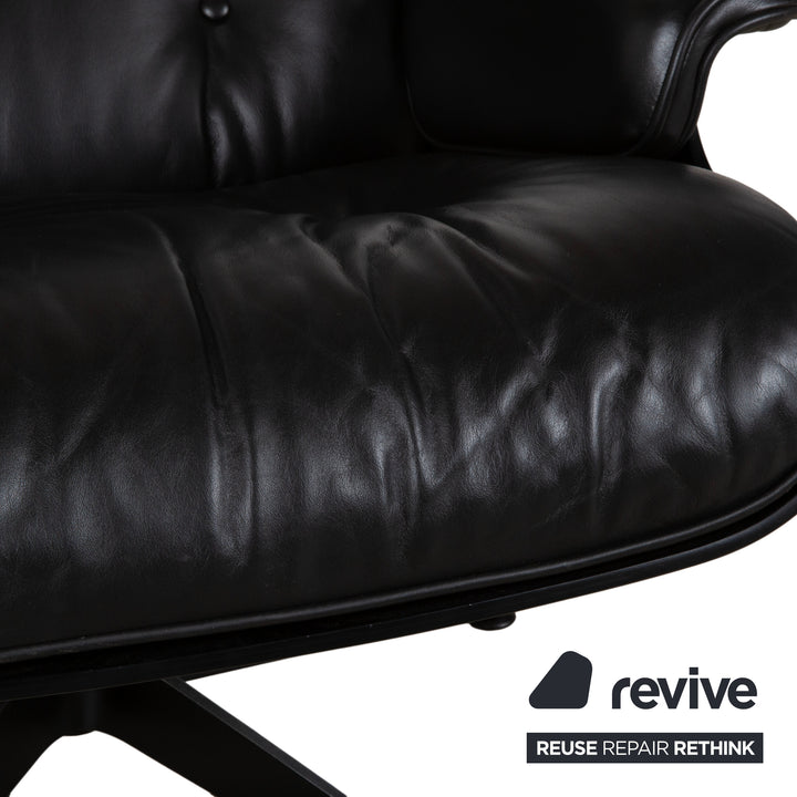 Vitra Eames Lounge Chair Leder Sessel Holz Schwarz