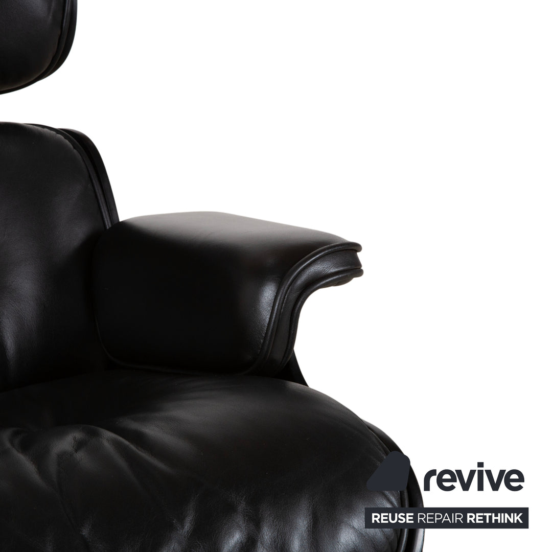 Vitra Eames Lounge Chair Leder Sessel Holz Schwarz