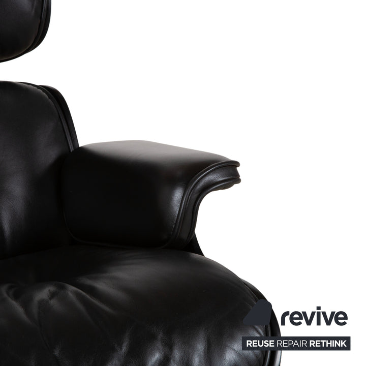 Vitra Eames Lounge Chair Leder Sessel Holz Schwarz
