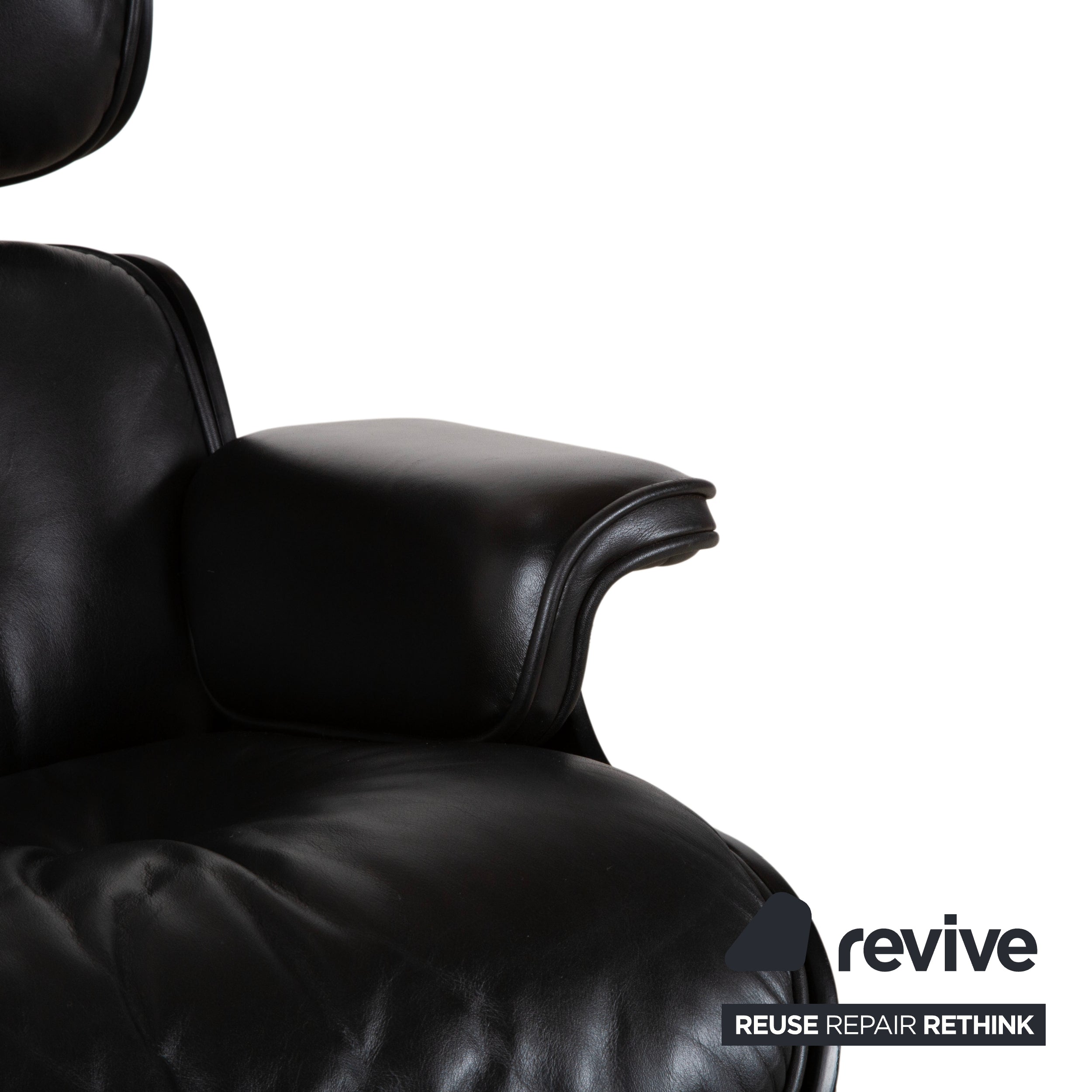Vitra Eames Lounge Chair Cuir Fauteuil Bois Noir