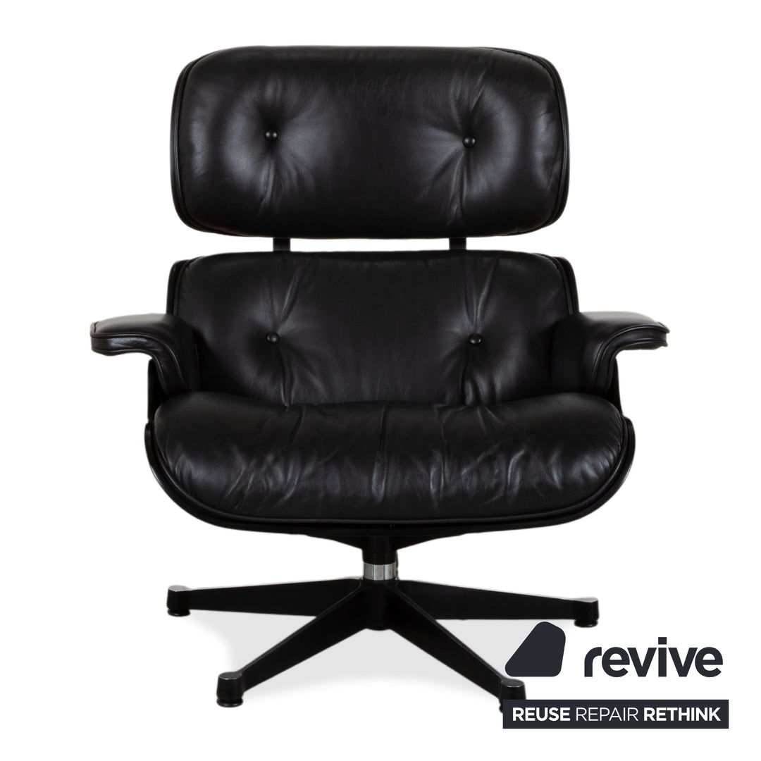 Vitra Eames Lounge Chair Leder Sessel Holz Schwarz