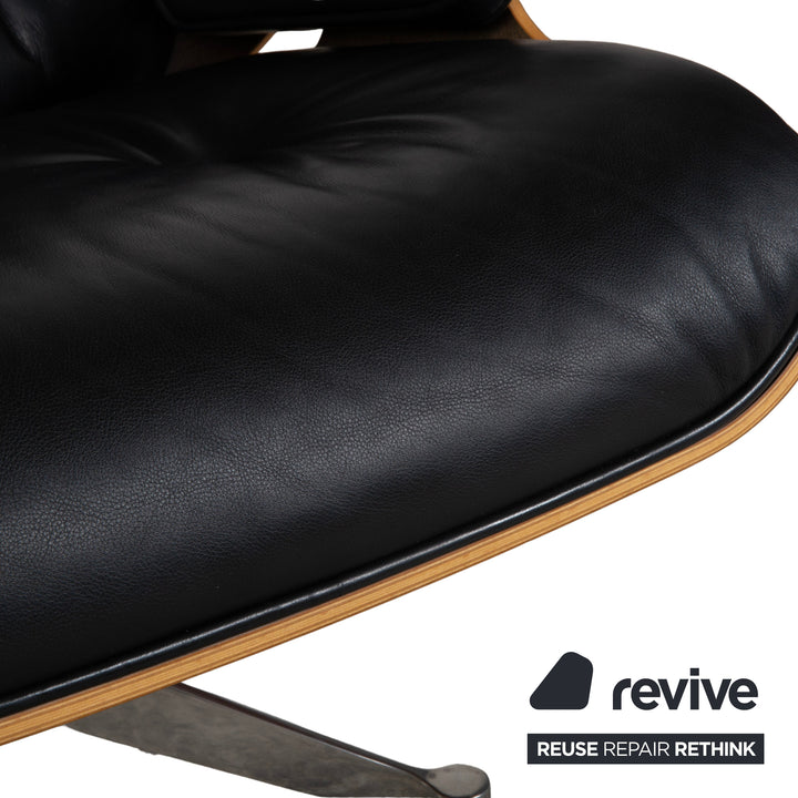 Vitra Eames Lounge Chair Leder Sessel Holz Schwarz Braun