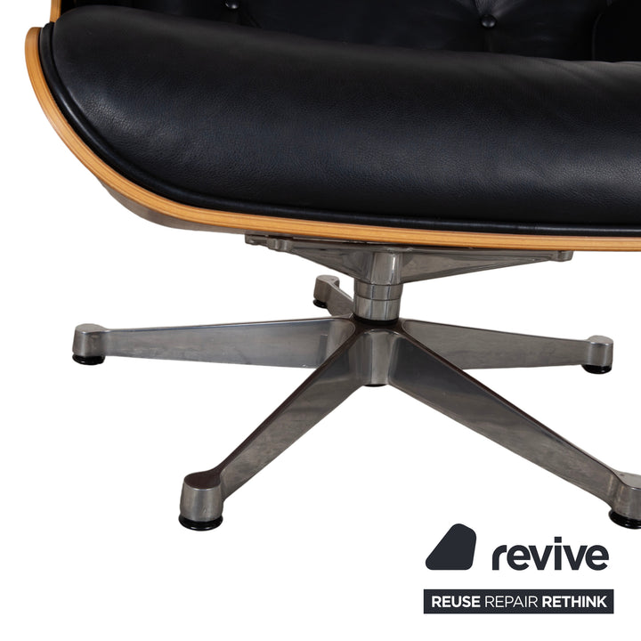 Vitra Eames Lounge Chair Leder Sessel Holz Schwarz Braun