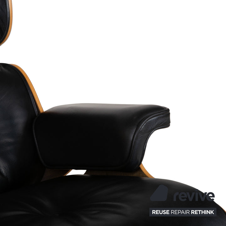 Vitra Eames Lounge Chair Leder Sessel Holz Schwarz Braun