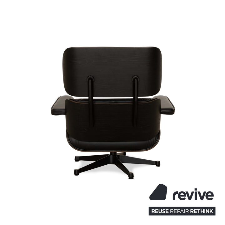 Vitra Eames Lounge Chair Leather Armchair incl. Ottoman Black manual function