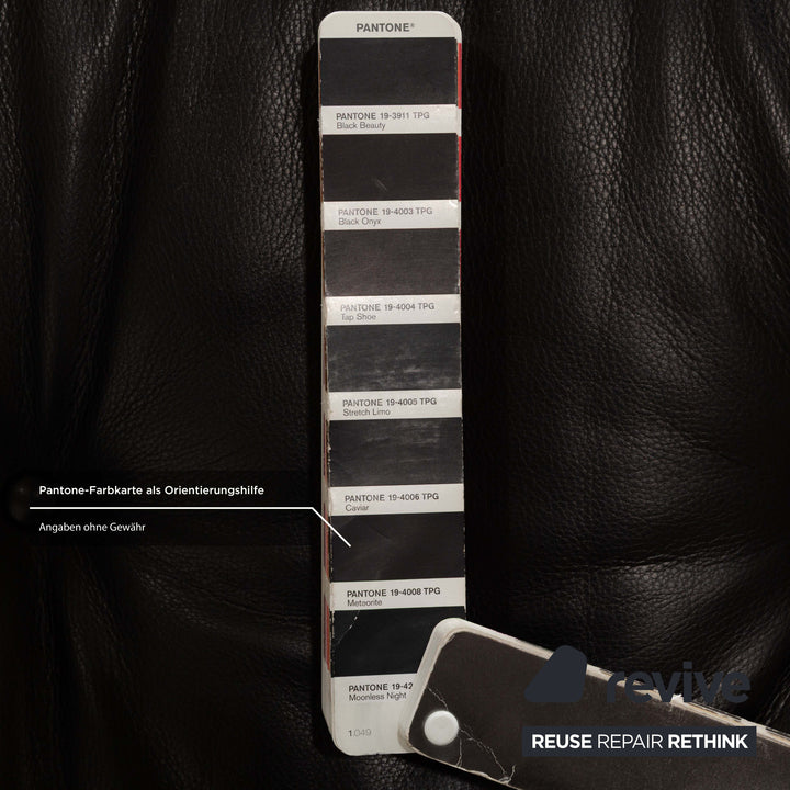 Vitra Eames Lounge Chair Leather Armchair incl. Ottoman Black manual function