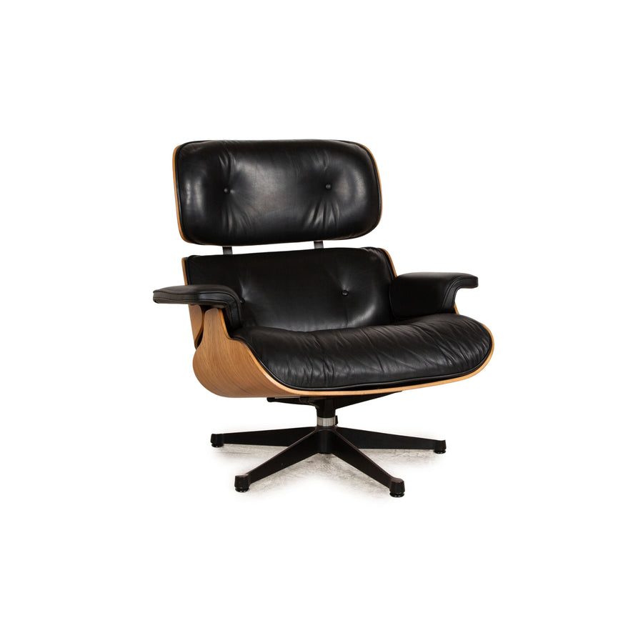 Vitra Eames Lounge Chair Leather Armchair Black