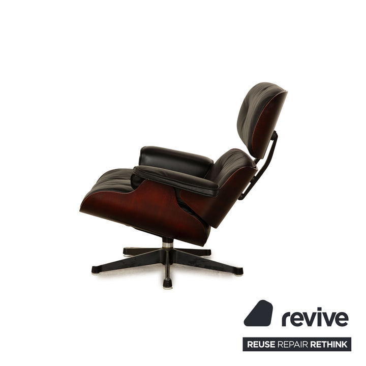 Vitra Eames Lounge Chair Leather Armchair Black