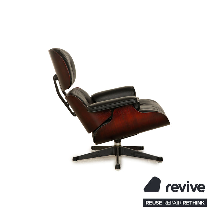 Vitra Eames Lounge Chair Leather Armchair Black