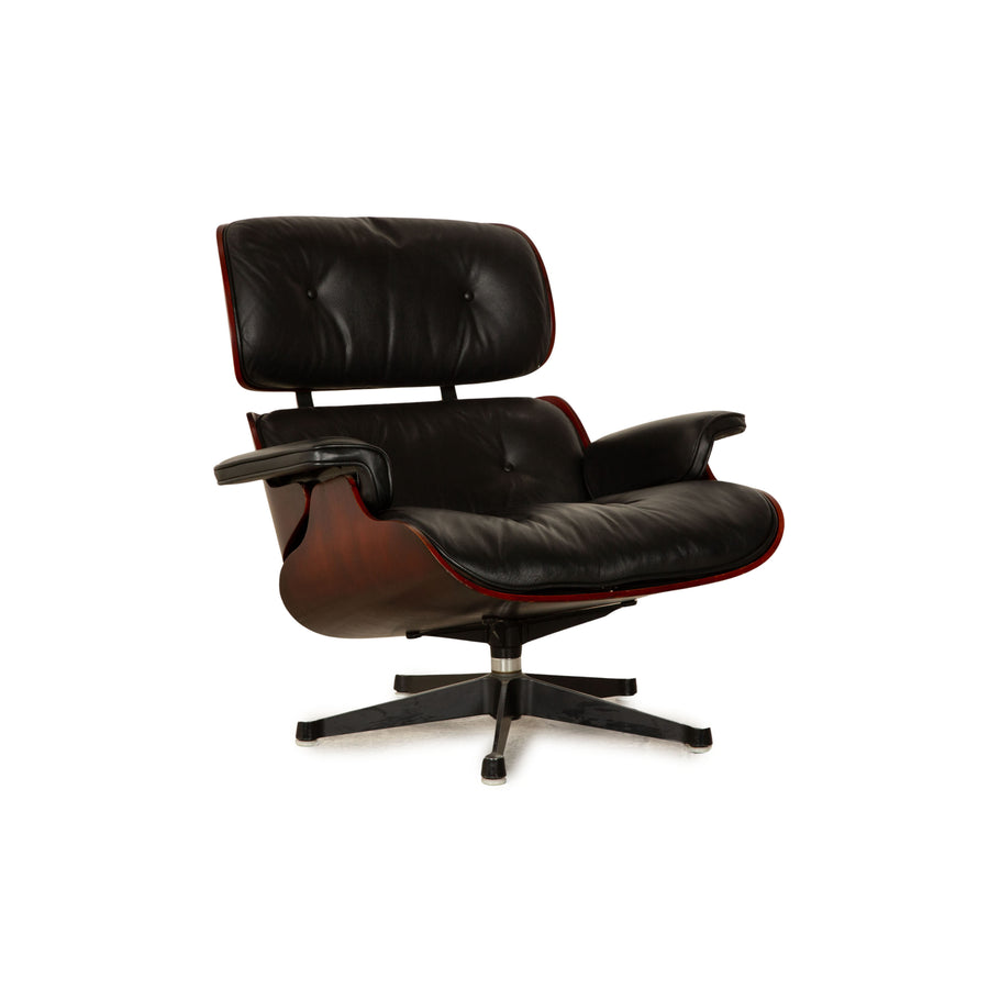 Vitra Eames Lounge Chair Leather Armchair Black