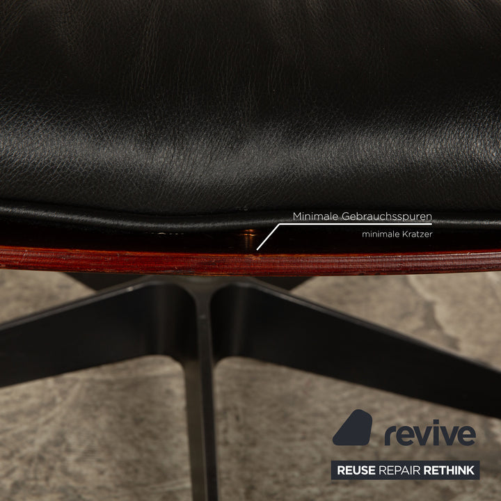 Vitra Eames Lounge Chair Leather Armchair Black