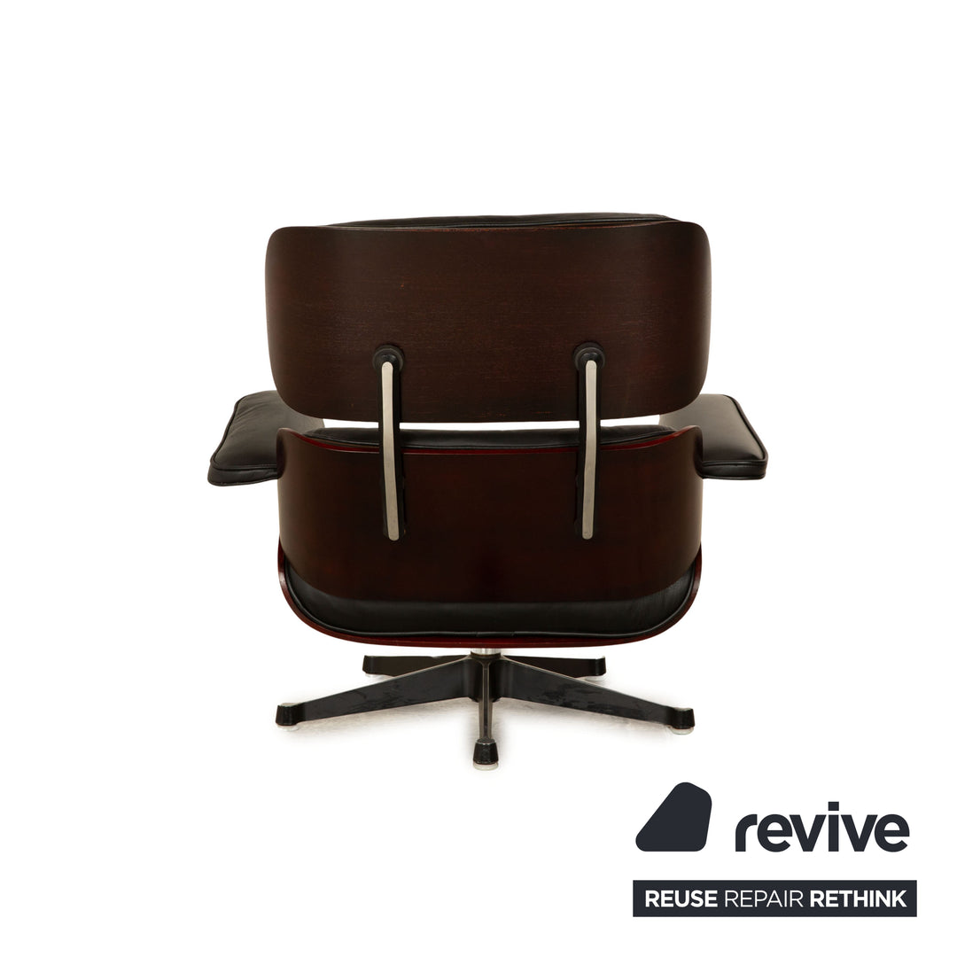 Vitra Eames Lounge Chair Leather Armchair Black