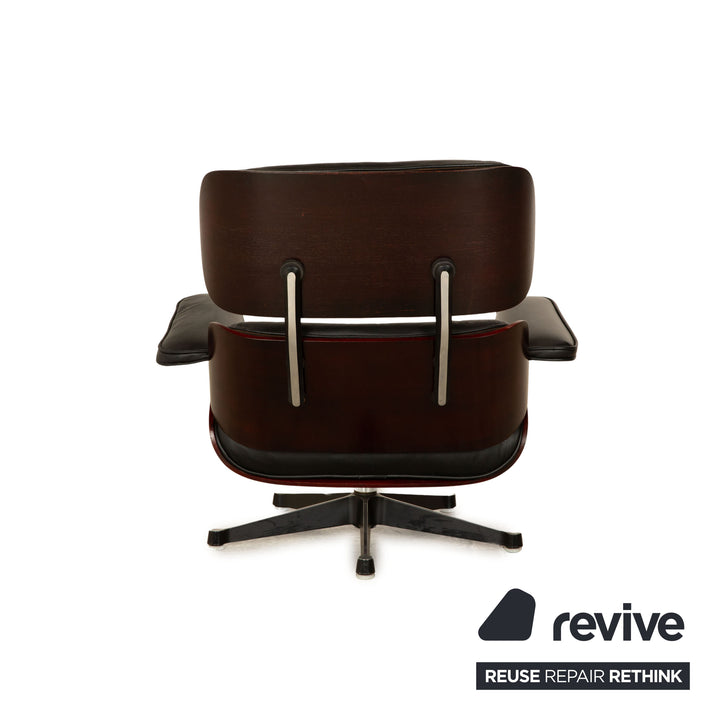 Vitra Eames Lounge Chair Leather Armchair Black
