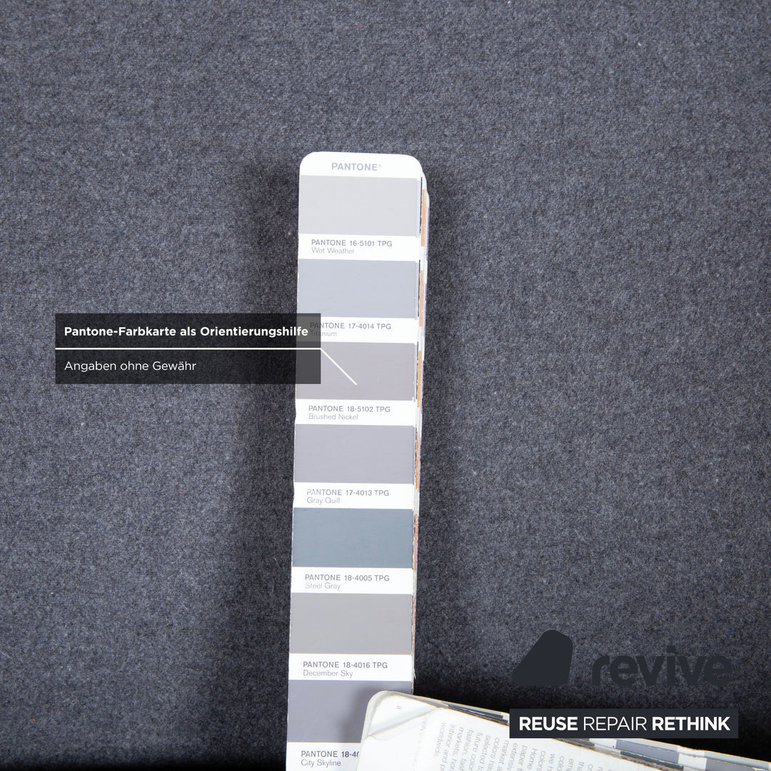 Vitra Grand Repos Stoff Sessel Grau manuelle Funktion inkl. Hocker