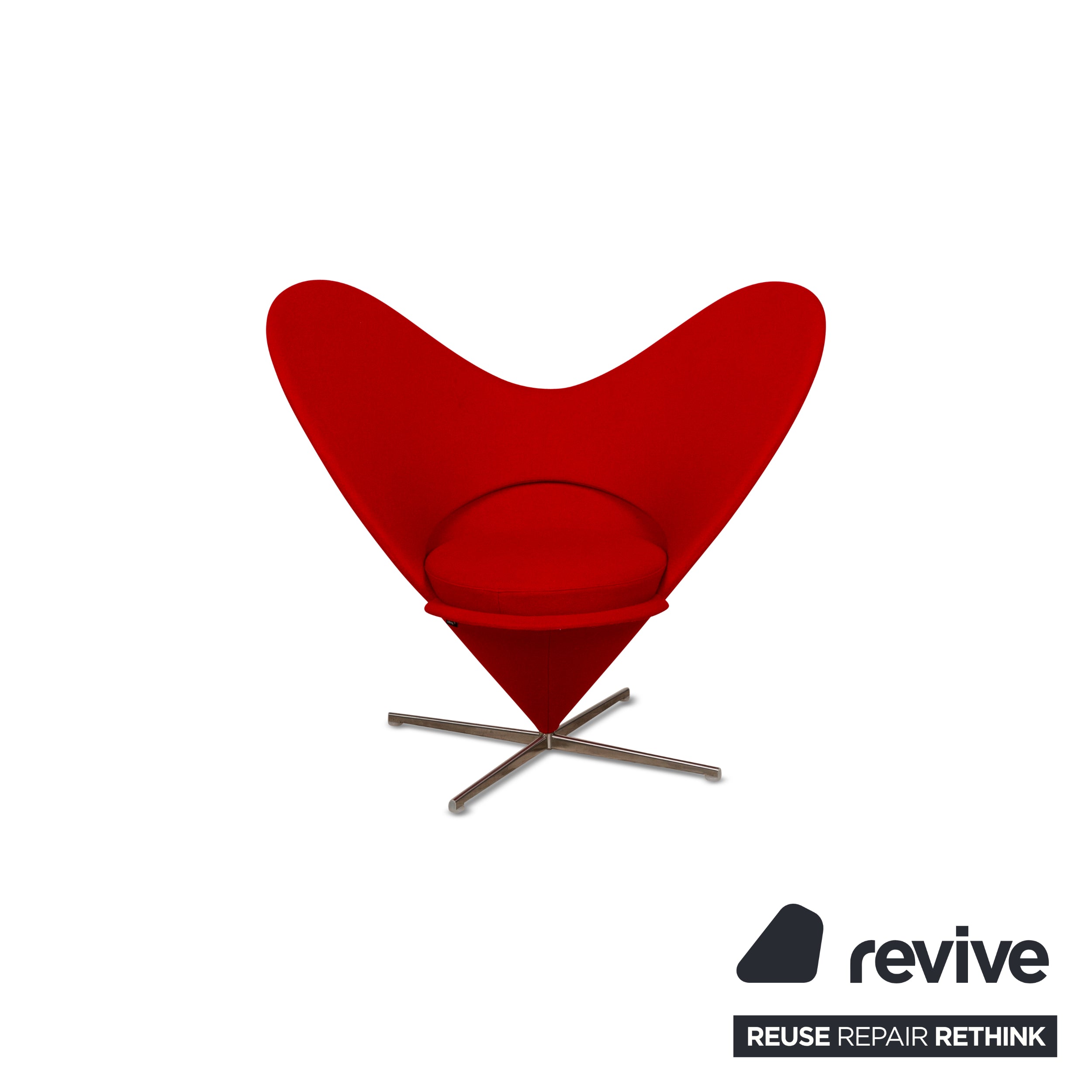 Vitra Heart Cone Chair Stoff Sessel Rot