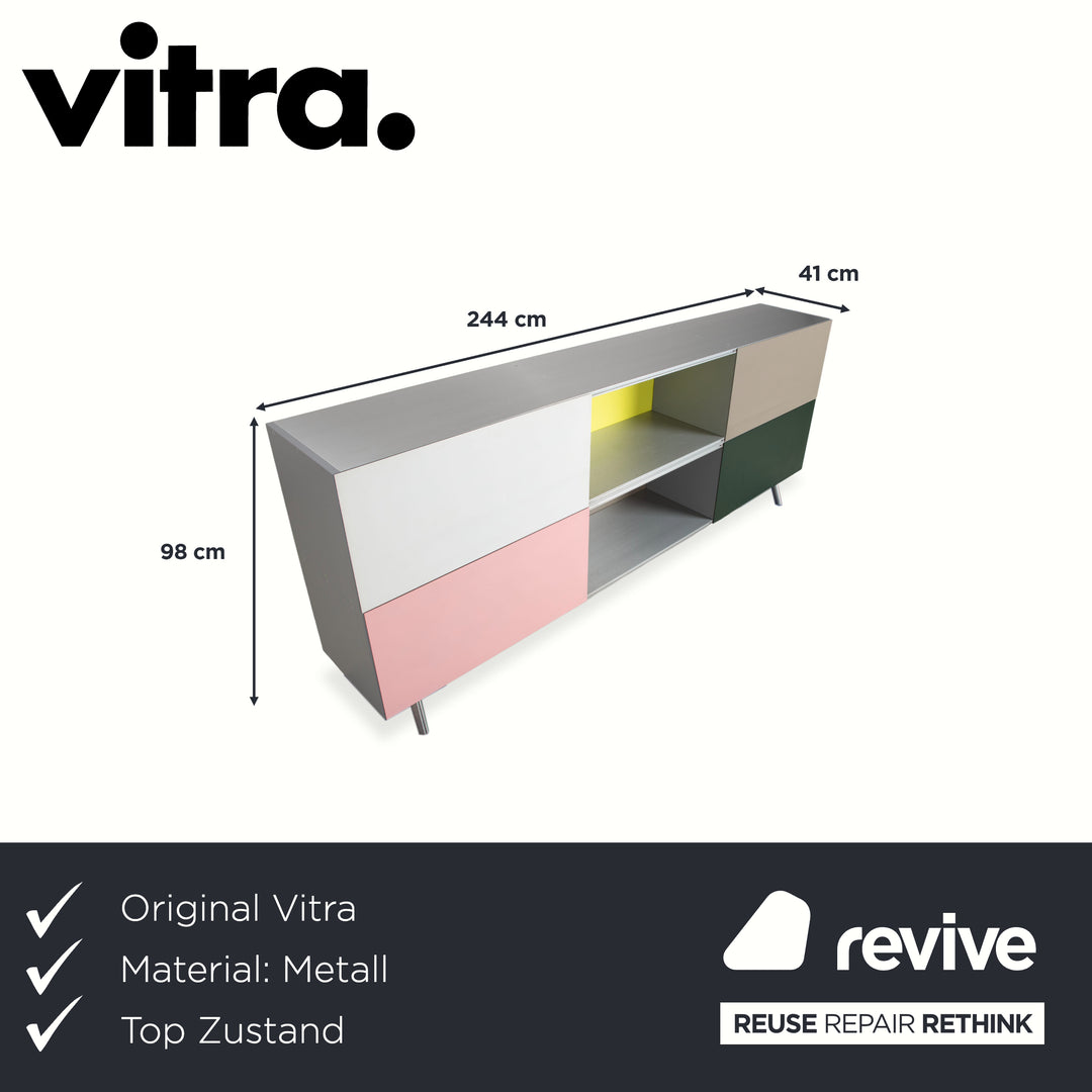 Vitra Kast Metal Sideboard Grey Multicolor