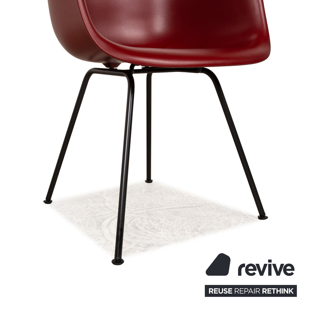 Vitra Plastic Chair Rouge Rouge Foncé