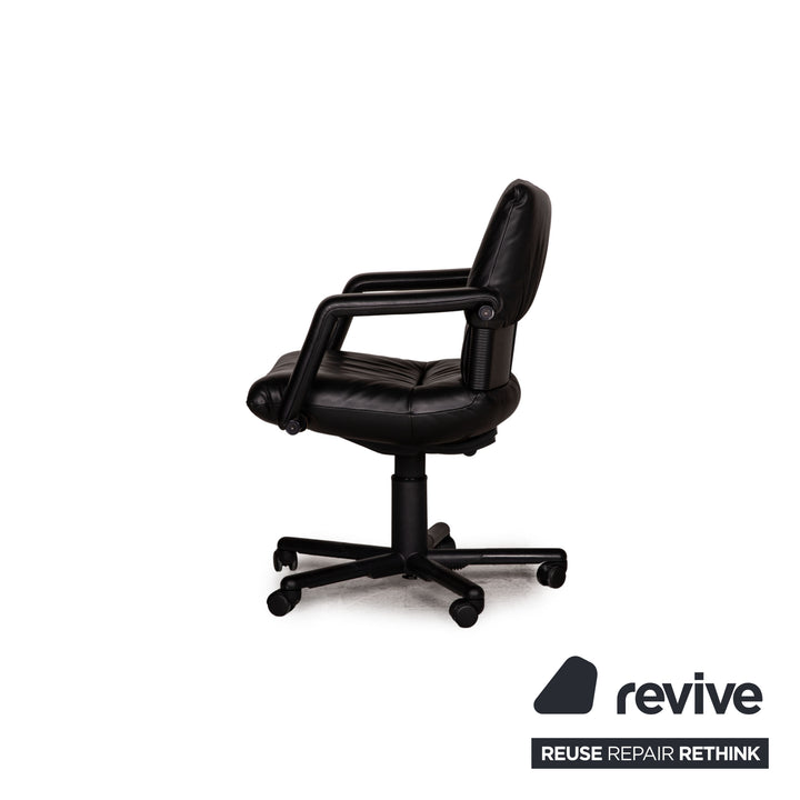 Vitra Leder Stuhl Schwarz Bürostuhl
