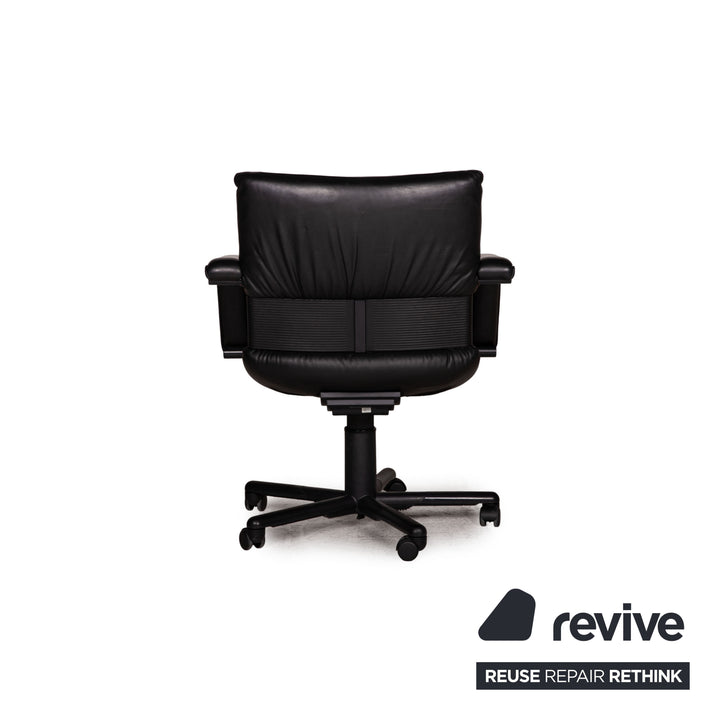 Vitra Leder Stuhl Schwarz Bürostuhl