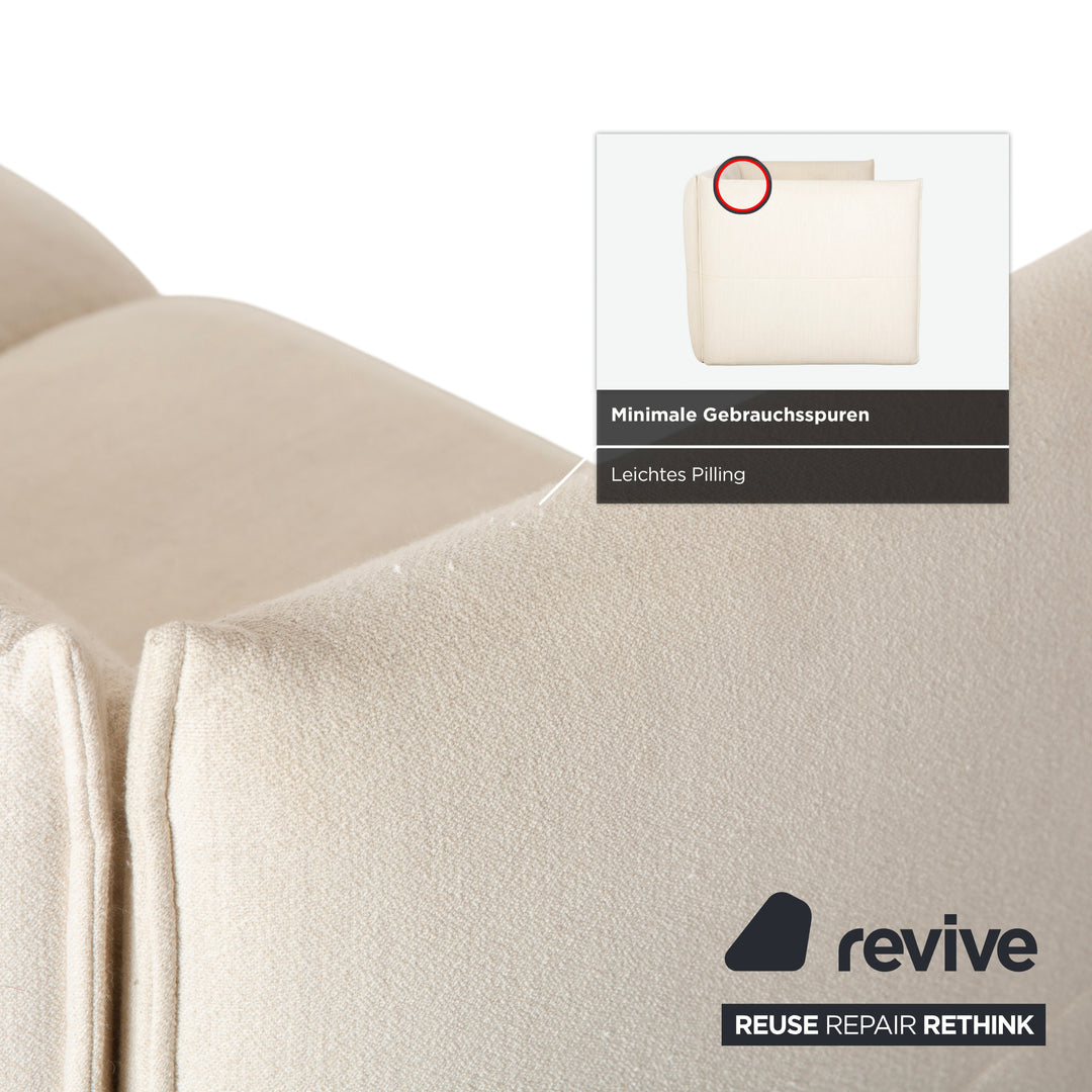 Vitra Mariposa Stoff Dreisitzer Beige Sofa Couch manuelle Funktion