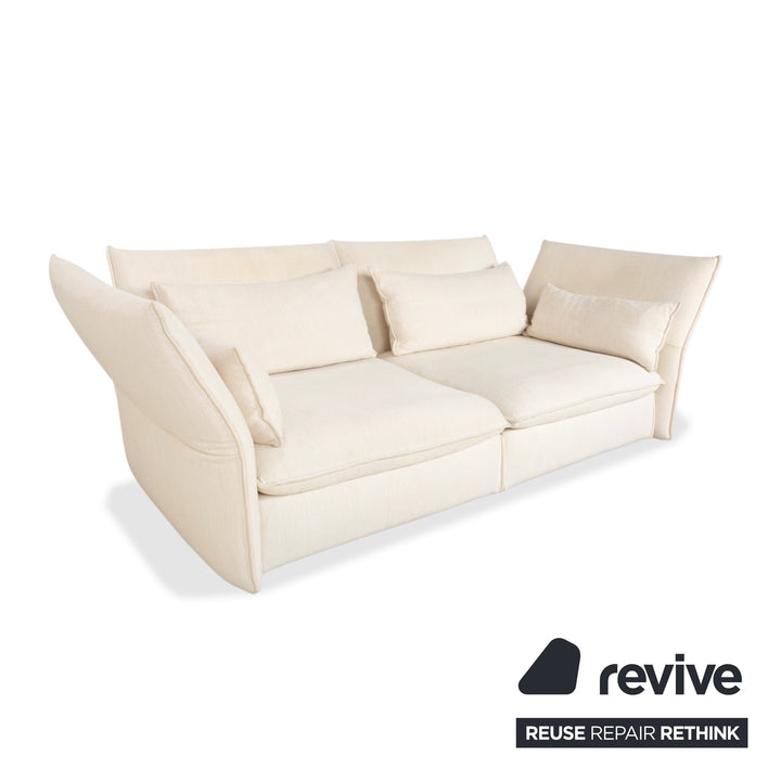 Vitra Mariposa Stoff Dreisitzer Beige Sofa Couch manuelle Funktion