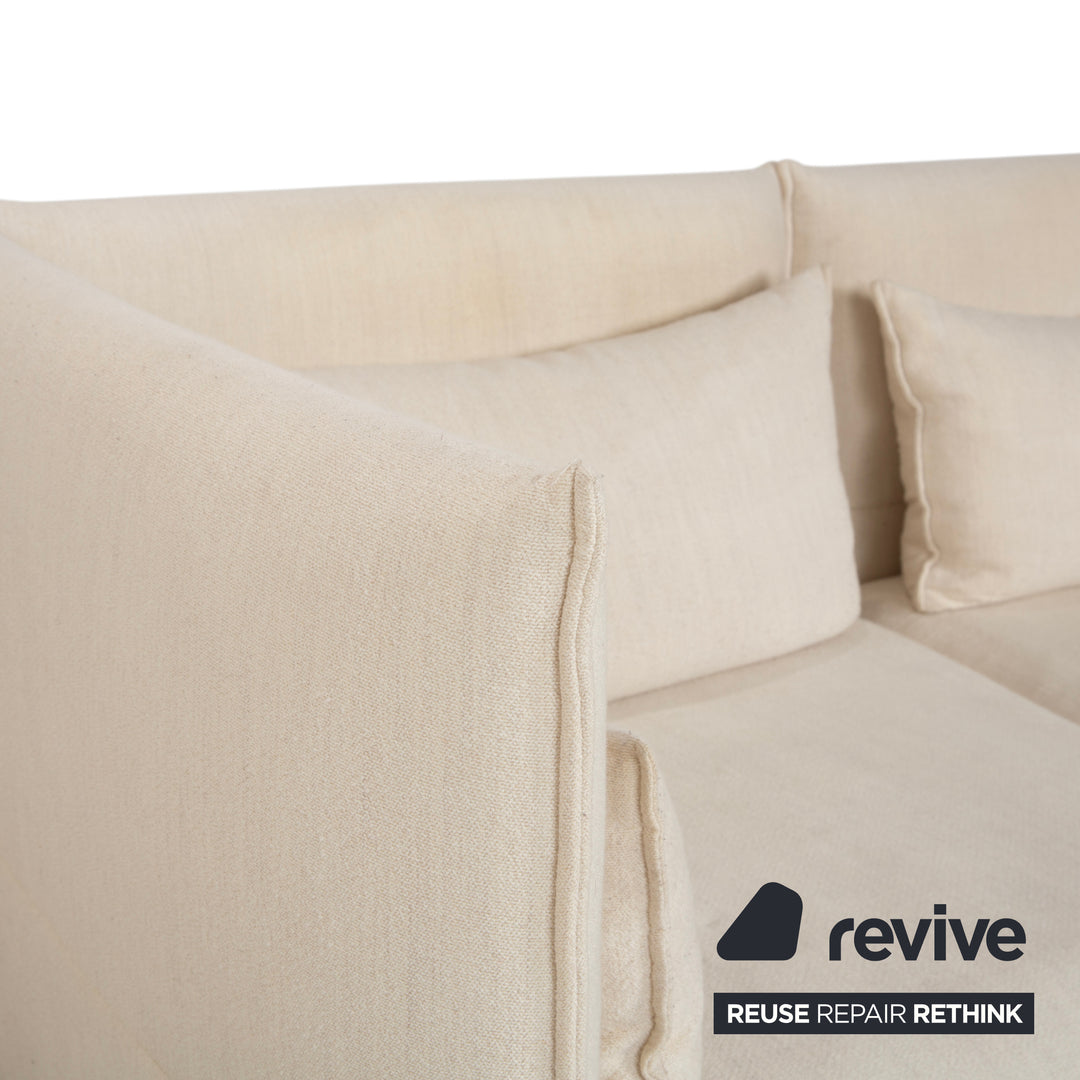 Vitra Mariposa Stoff Dreisitzer Beige Sofa Couch manuelle Funktion