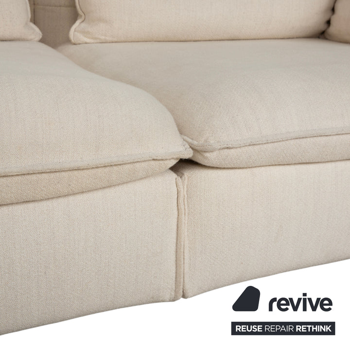 Vitra Mariposa Stoff Dreisitzer Beige Sofa Couch manuelle Funktion