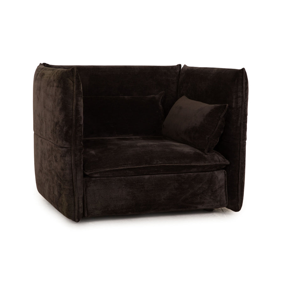 Vitra Mariposa fabric armchair anthracite manual function