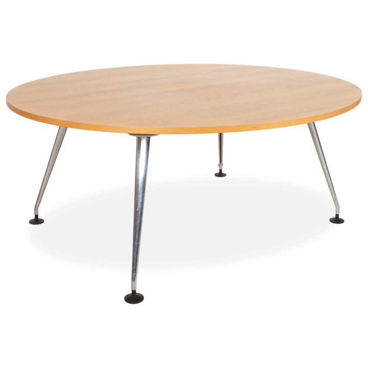 Vitra Medamorph Holz Chrom Esstisch Braun Konferenztisch
