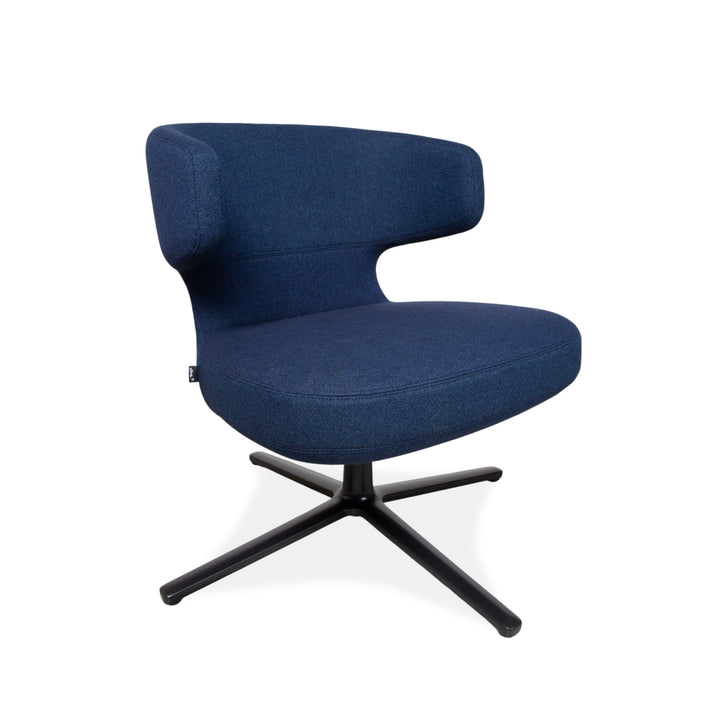 Vitra Petit Repos fabric armchair blue
