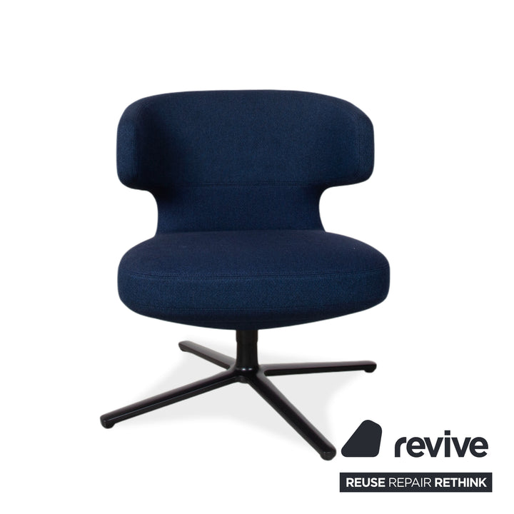 Vitra Petit Repos fabric armchair blue