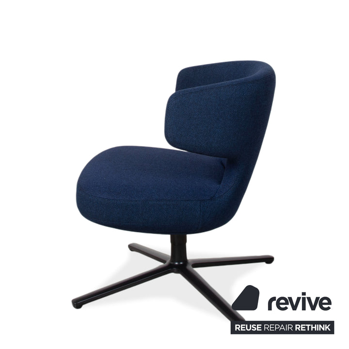 Vitra Petit Repos fabric armchair blue