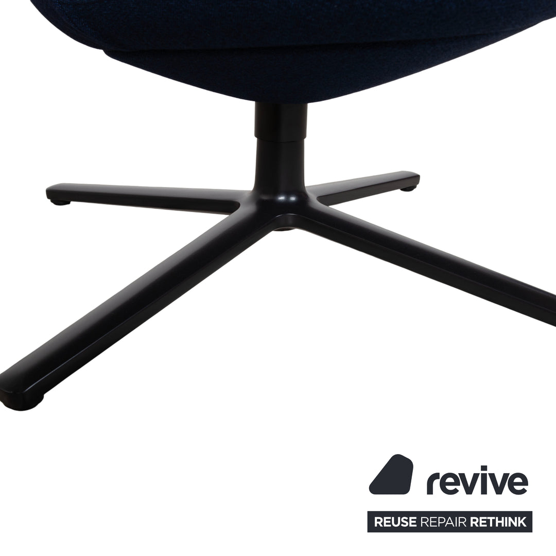 Vitra Petit Repos fabric armchair blue