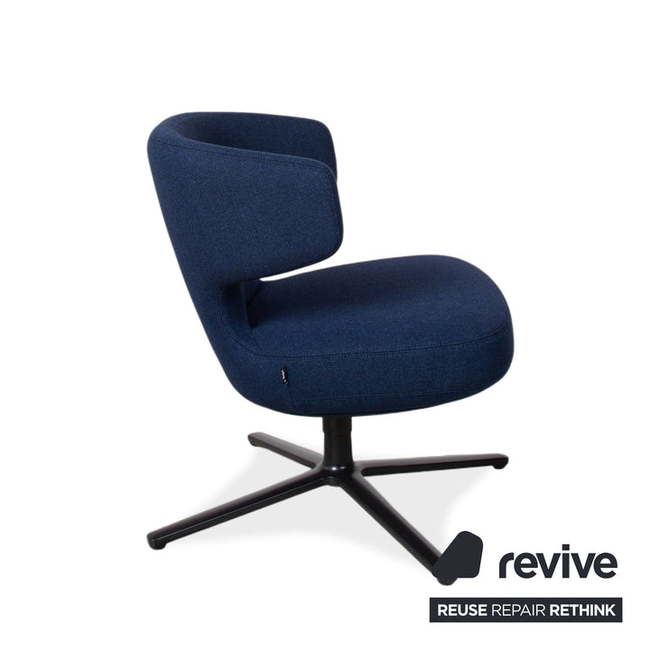 Vitra Petit Repos fabric armchair blue