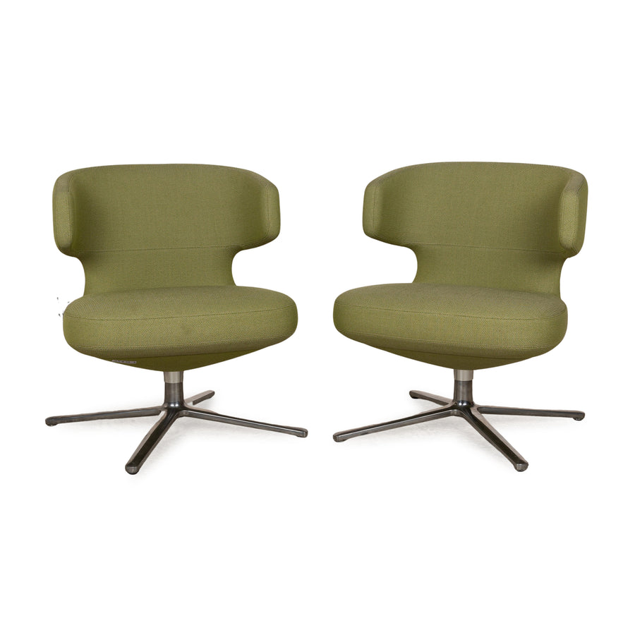 Vitra Petit Repos Fabric Armchair Set Green
