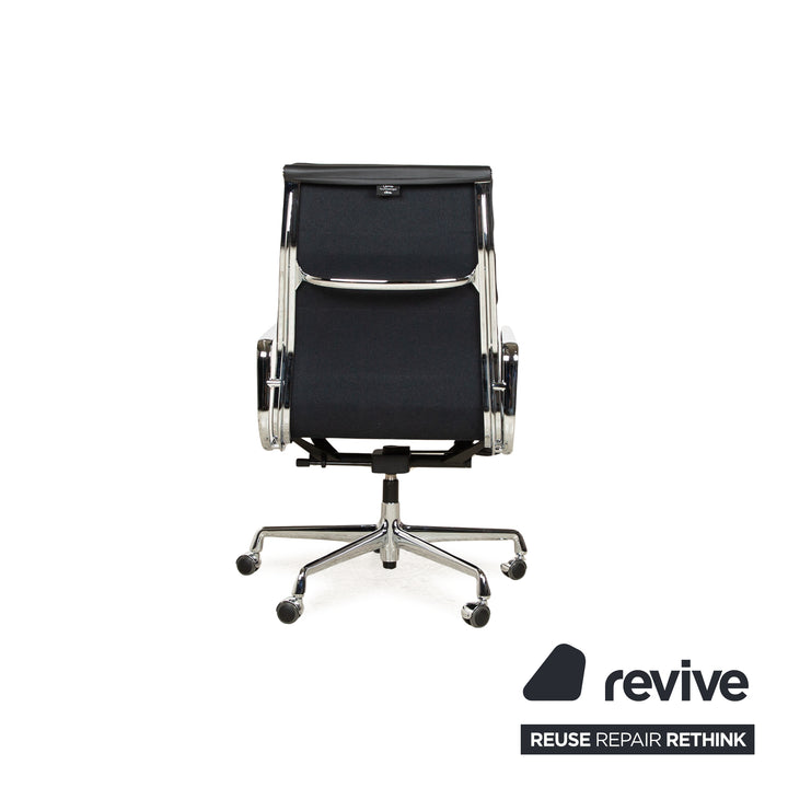 Vitra Soft Pad EA219 Fauteuil en cuir Noir fonction manuelle réglable en hauteur