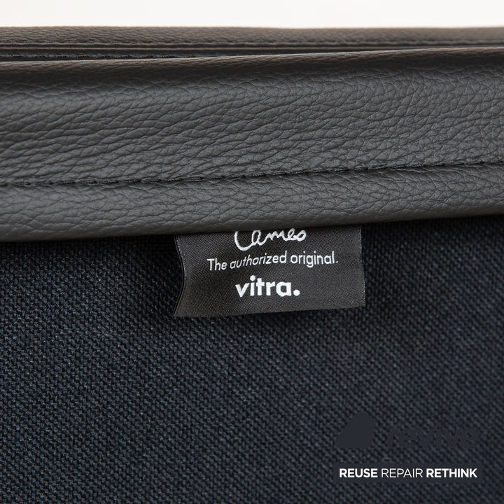 Vitra Soft Pad EA219 Fauteuil en cuir Noir fonction manuelle réglable en hauteur