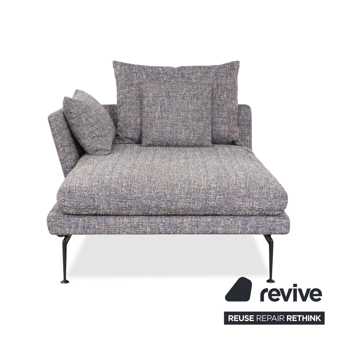 Méridienne Vitra Suita en tissu gris