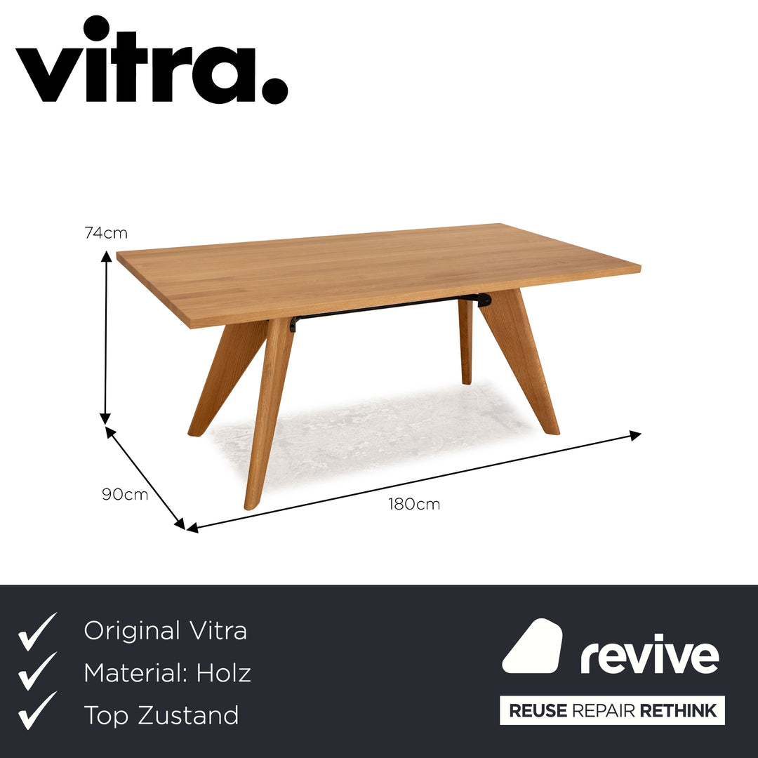 Vitra Table SAM Bois Wooden Dining Table Brown 180 x 74 x 90 cm