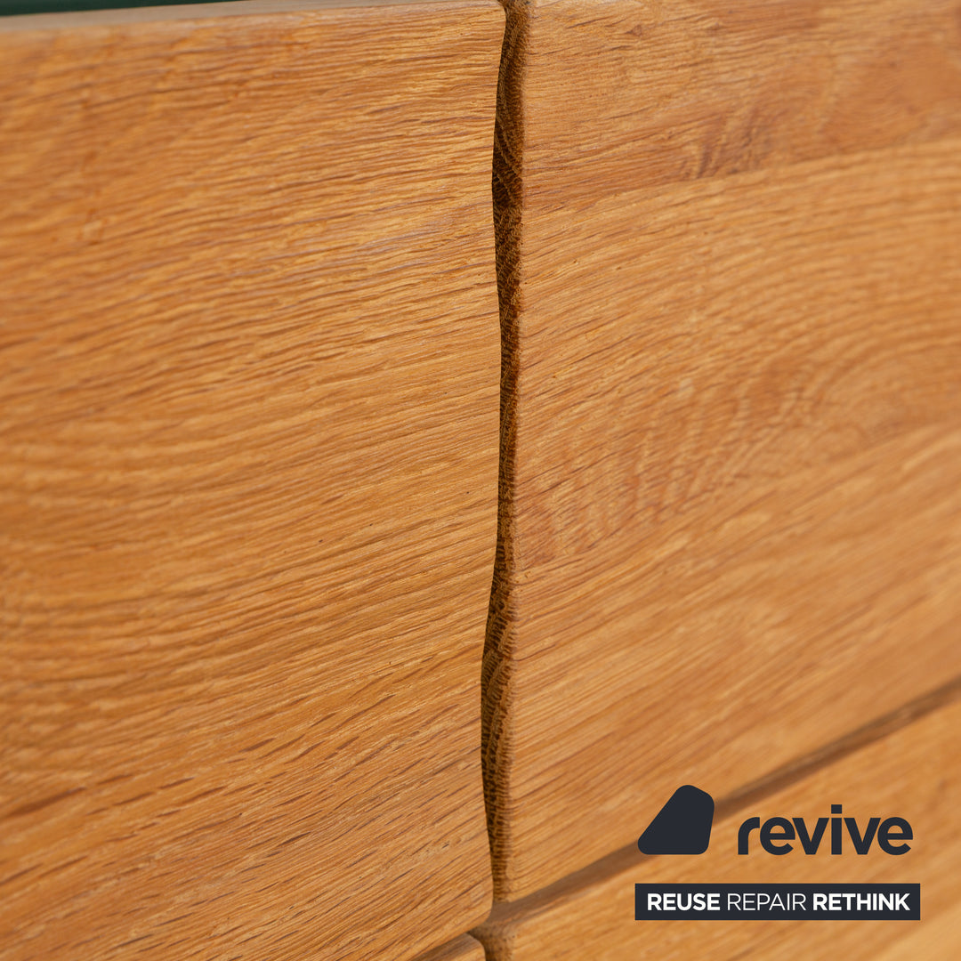 Buffet Voglauer V-Montana en bois avec tiroir en verre marron