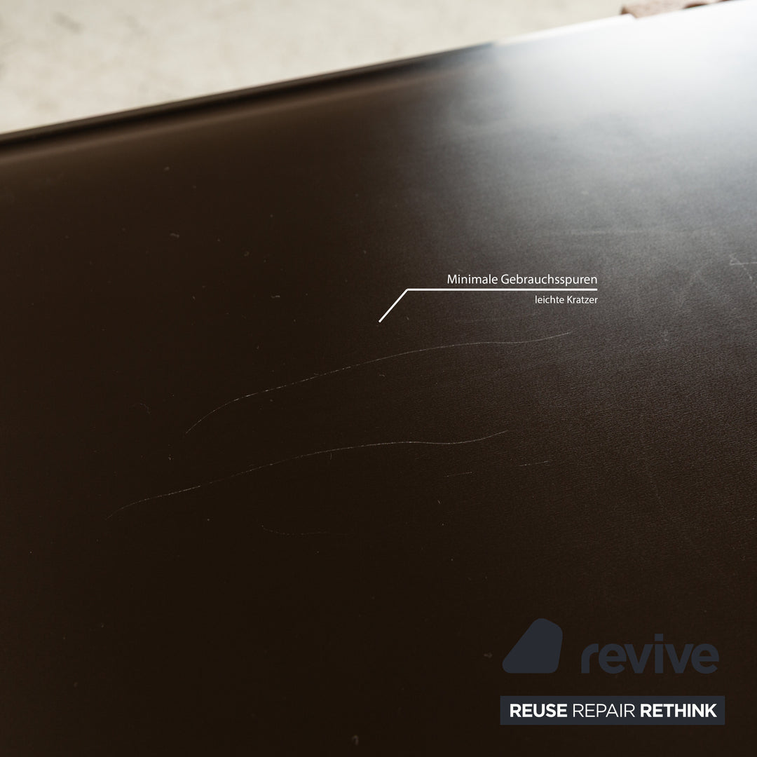 Buffet Voglauer V-Montana en bois avec tiroir en verre marron