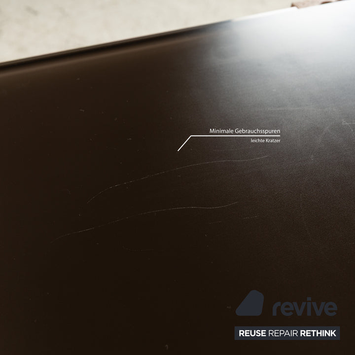 Buffet Voglauer V-Montana en bois avec tiroir en verre marron