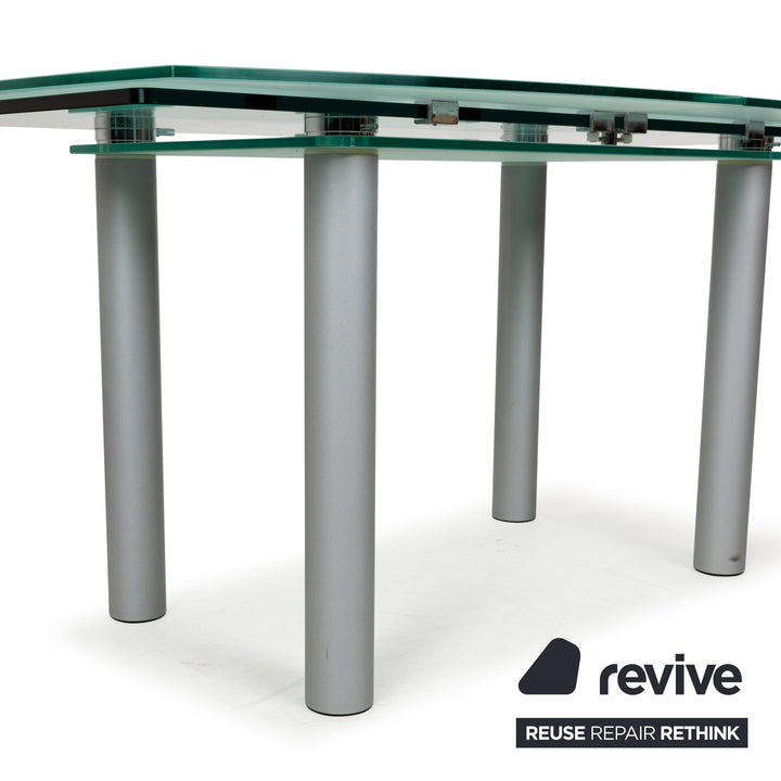 Table à manger en verre Pescara de Völker Design Gris Salle à manger