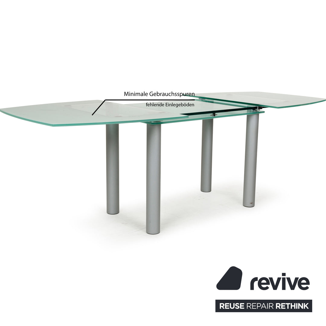Table à manger en verre Pescara de Völker Design Gris Salle à manger