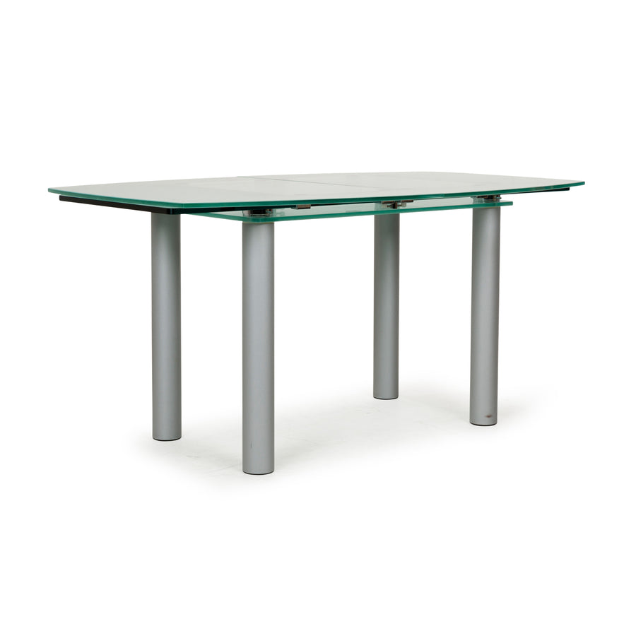 Völker Design Pescara Glass Dining Table Grey Dining Room