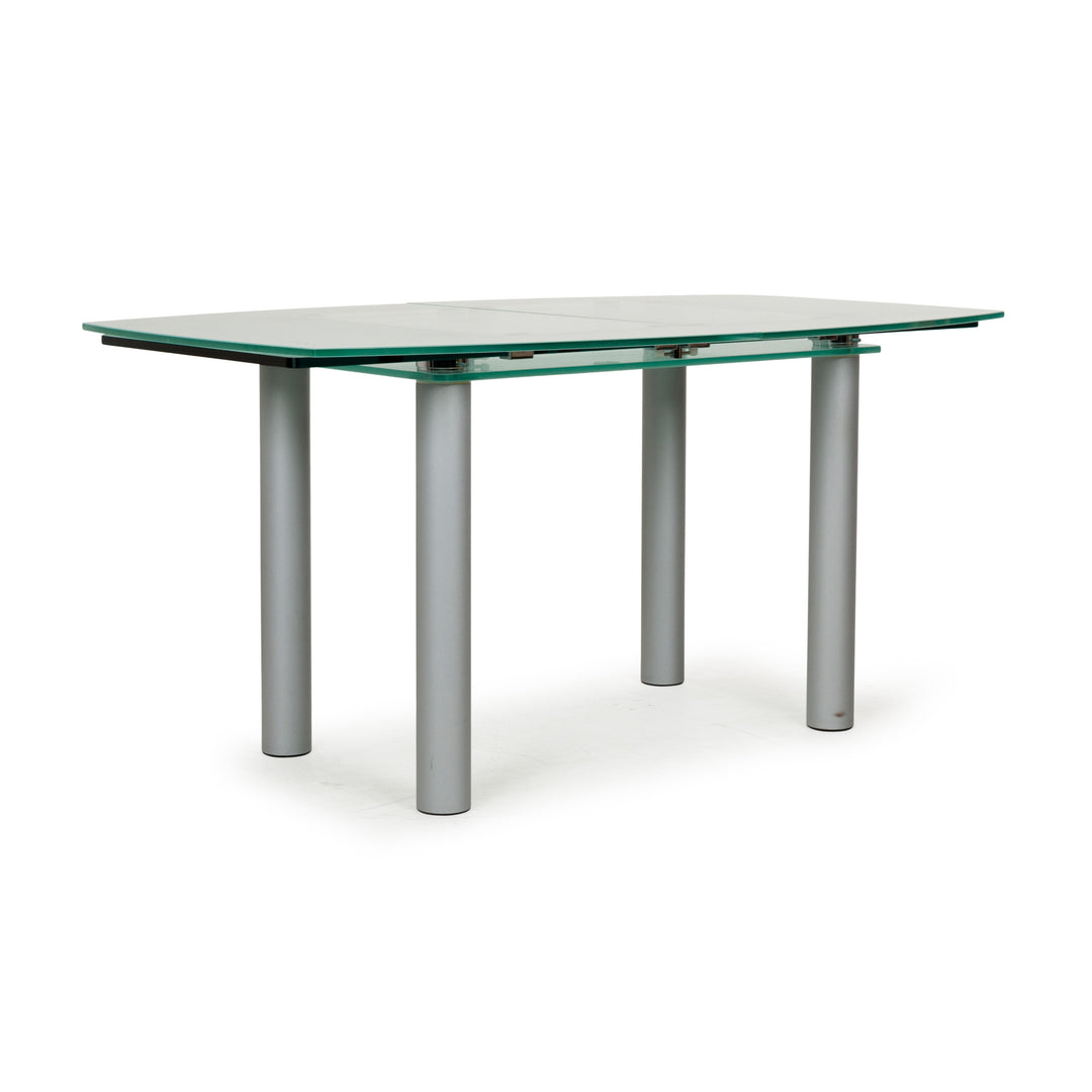 Table à manger en verre Pescara de Völker Design Gris Salle à manger